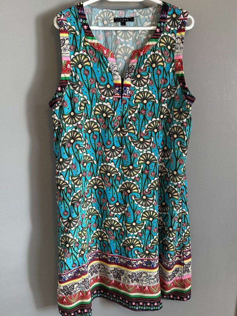 Funsport Colourful Sleeveless summer dress Women's Large